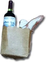 買い物袋のオブジェ